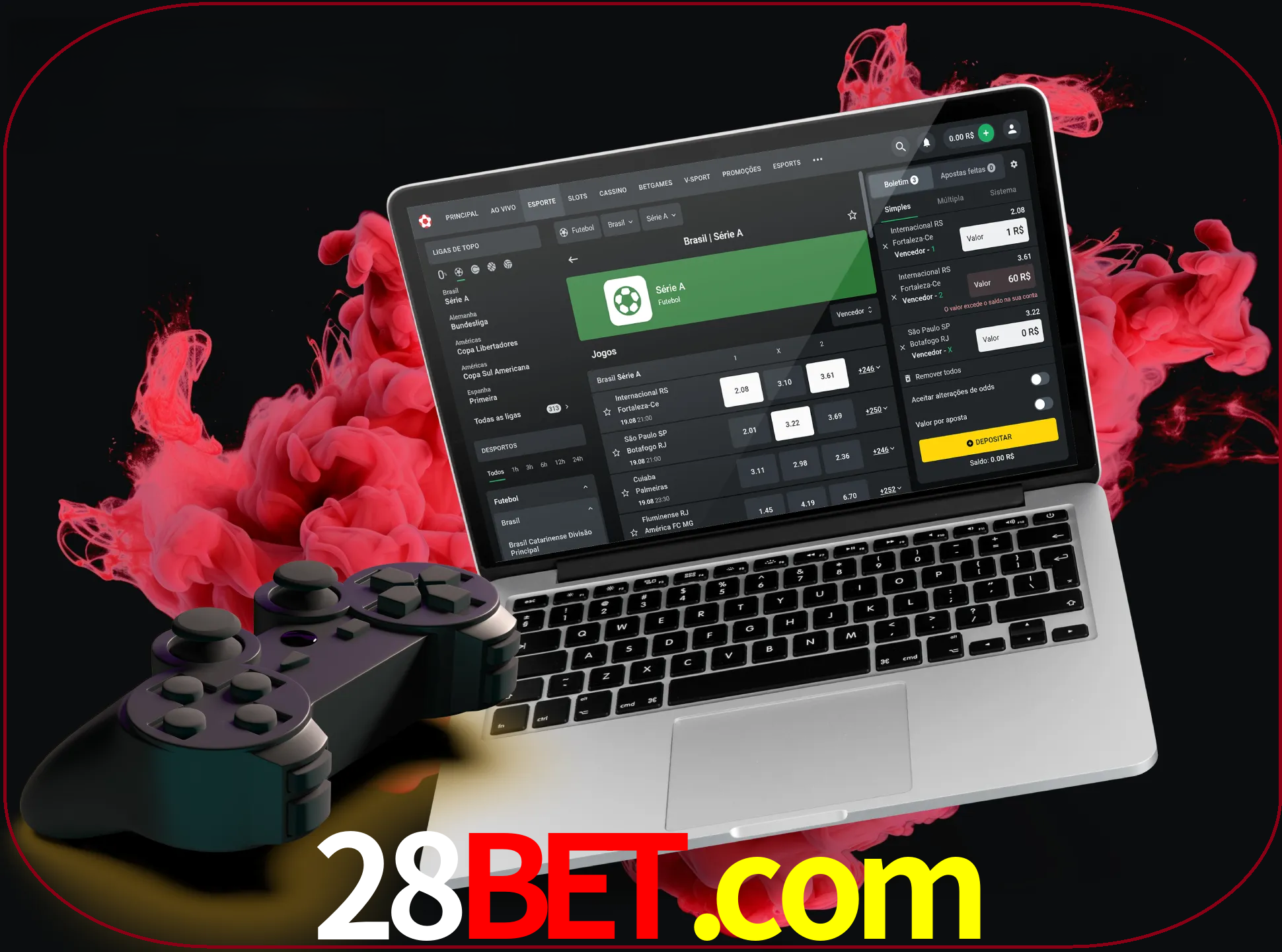 Visite a secção especial de jogos de vídeo em 28bet para descobrir em que jogos pode apostar e ganhar muito dinheiro.
