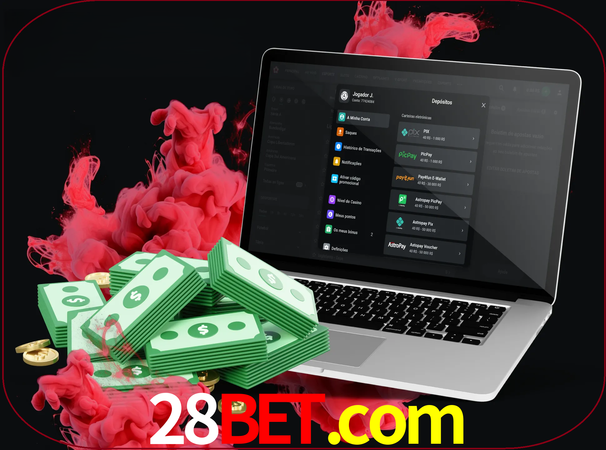 Para efetuar um depósito na sua conta 28bet, basta escolher o método de depósito e especificar o montante.