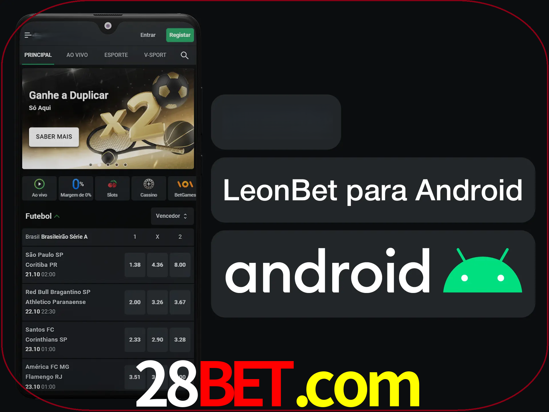 Adquira sua versão poket de LeonBet.